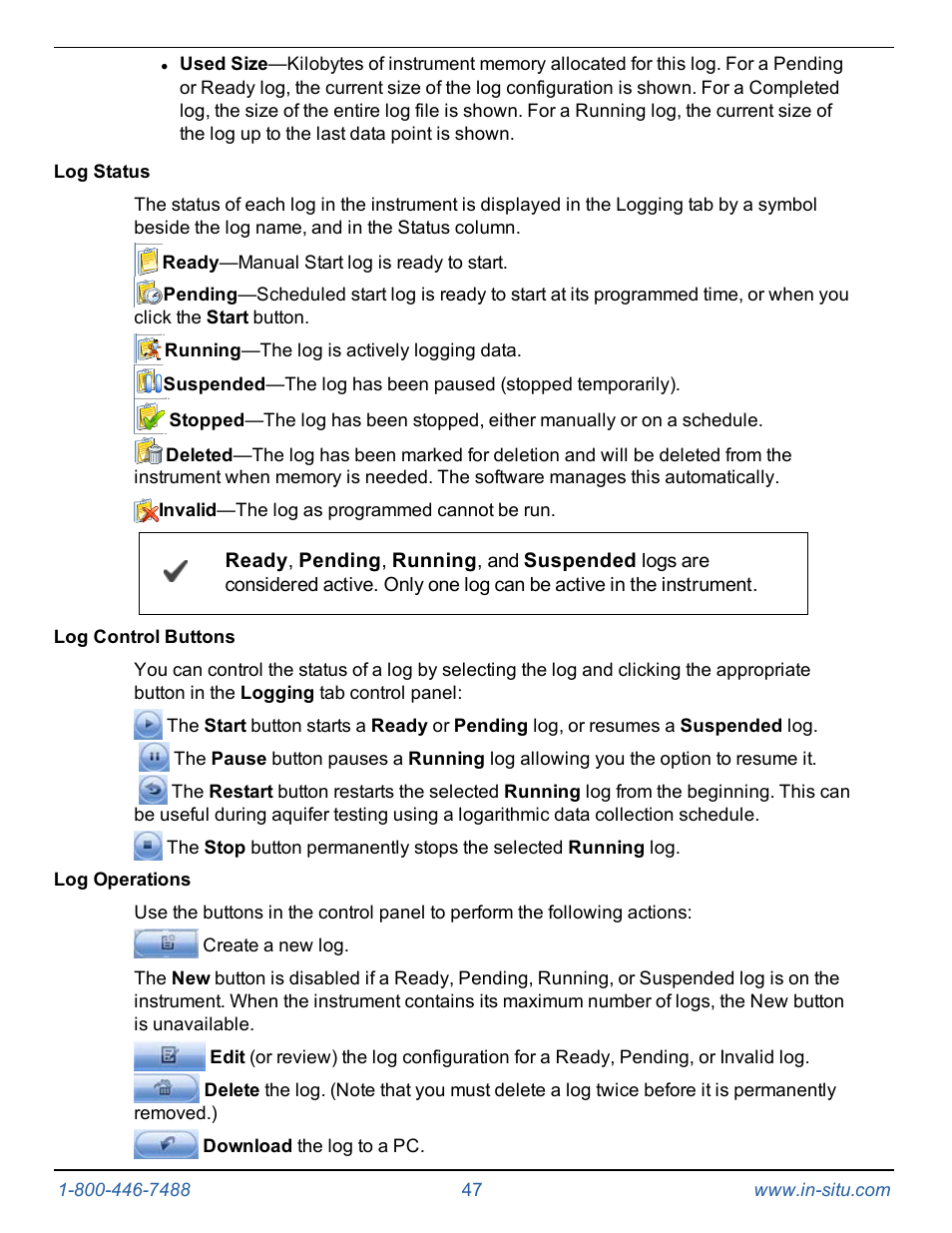 In-Situ Level TROLL 400/500/700/700H Operators Manual User Manual | Page 47 / 83