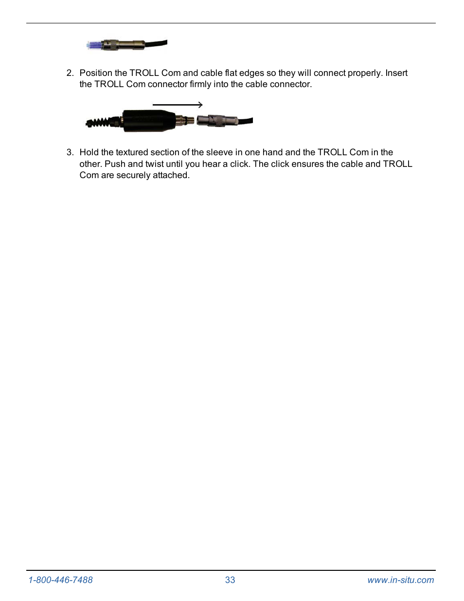In-Situ Level TROLL 300/500/700/BaroTROLL Operators Manual User Manual | Page 33 / 84