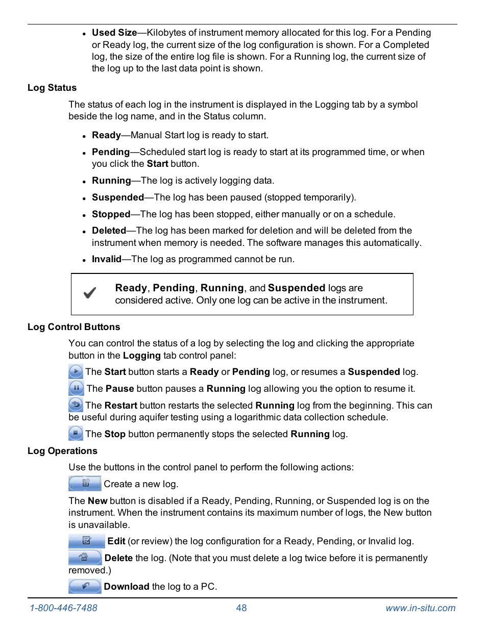 In-Situ Level TROLL 300/500/700/BaroTROLL Operators Manual User Manual | Page 48 / 84