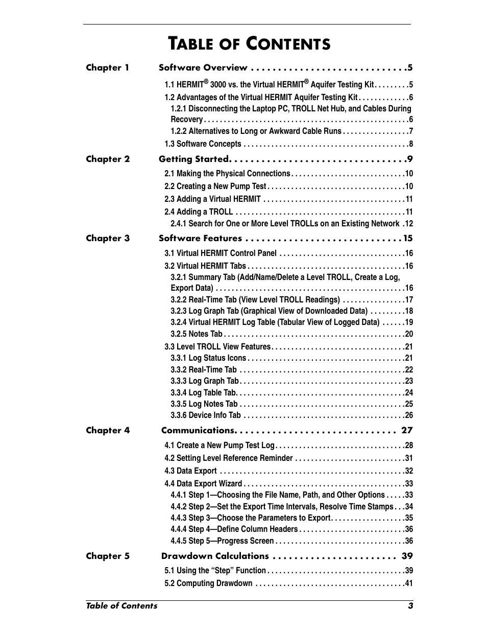 Able, Ontents | In-Situ Virtual HERMIT Tutorial User Manual | Page 3 / 42