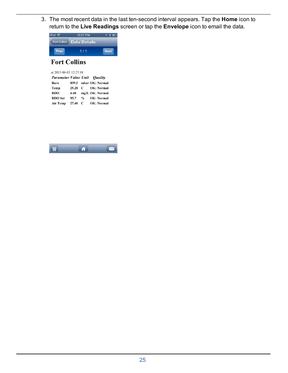 In-Situ smarTROLL RDO Handheld Operators Manual User Manual | Page 25 / 38