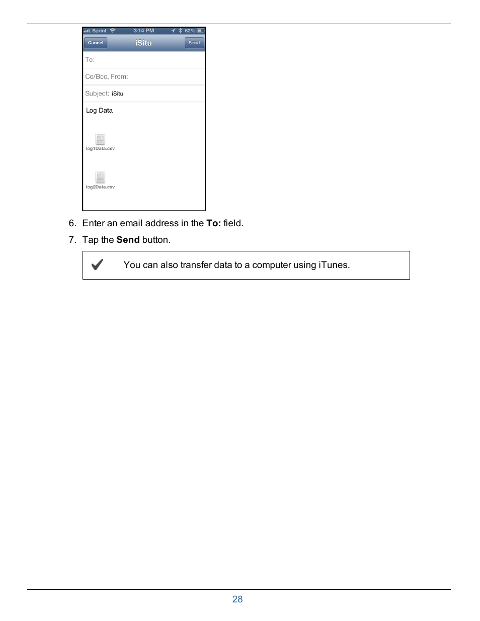 In-Situ smarTROLL RDO Handheld Operators Manual User Manual | Page 28 / 38