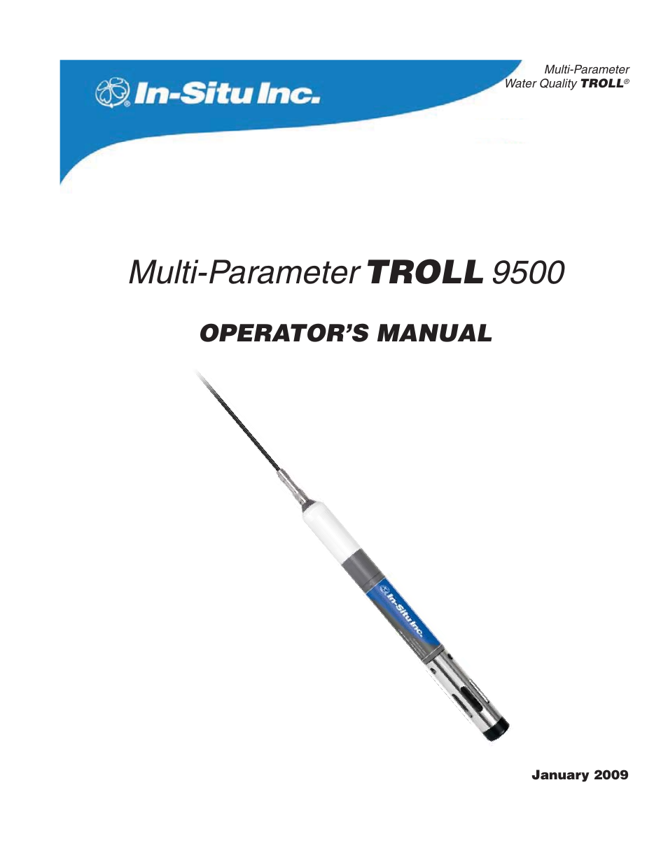 In-Situ TROLL 9500 Operators Manual User Manual | 164 pages