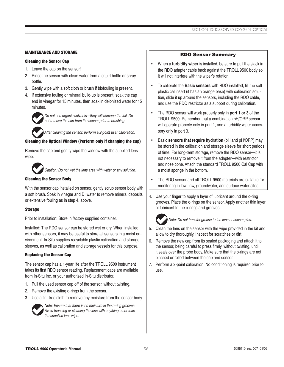 In-Situ TROLL 9500 Operators Manual User Manual | Page 103 / 164