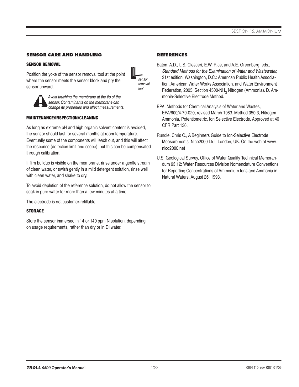 In-Situ TROLL 9500 Operators Manual User Manual | Page 114 / 164