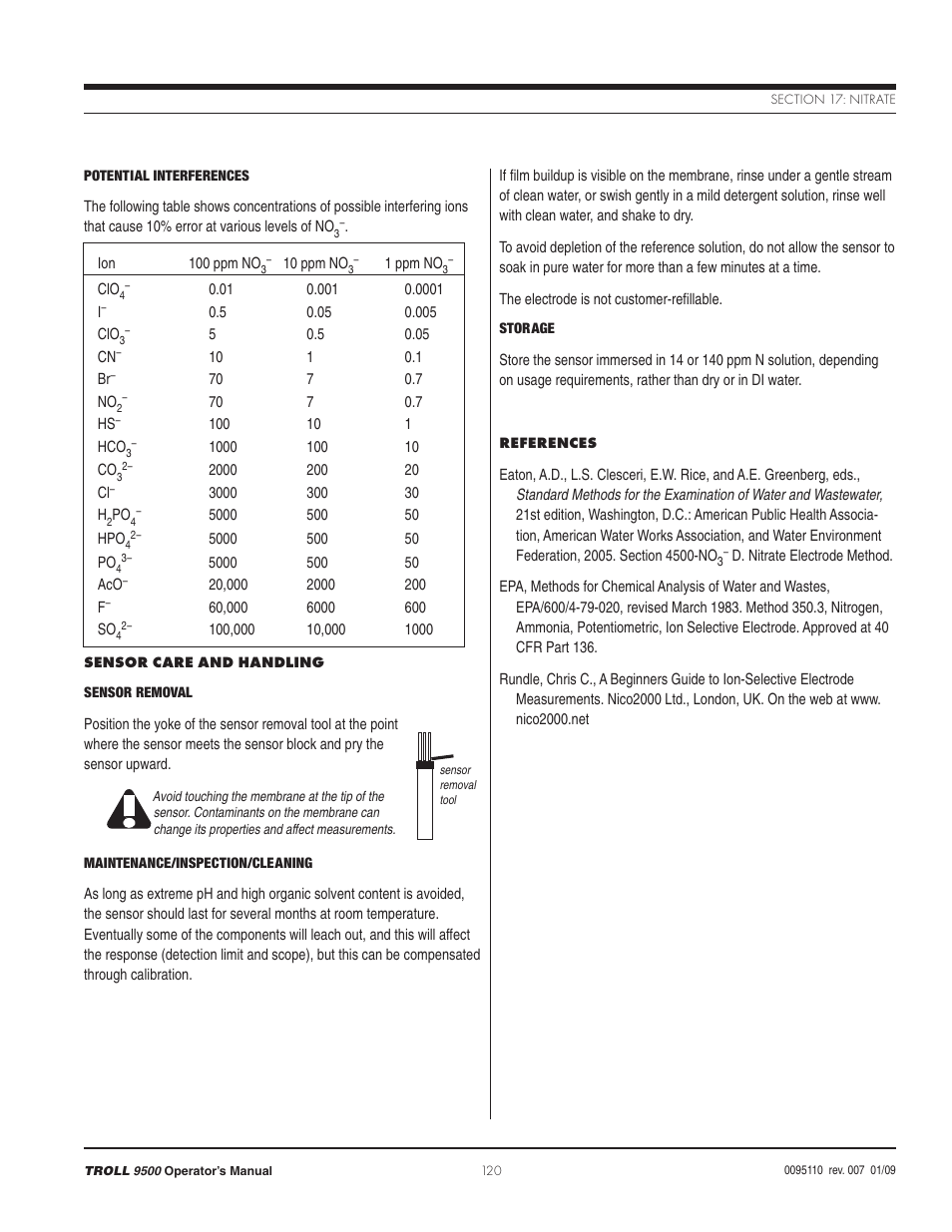 In-Situ TROLL 9500 Operators Manual User Manual | Page 125 / 164