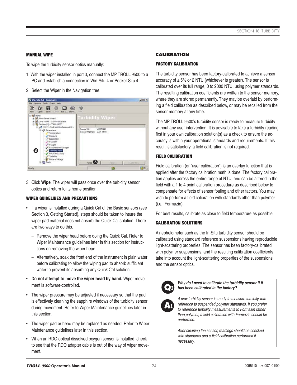 Q: a | In-Situ TROLL 9500 Operators Manual User Manual | Page 129 / 164