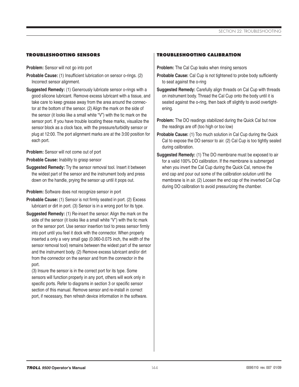 In-Situ TROLL 9500 Operators Manual User Manual | Page 149 / 164