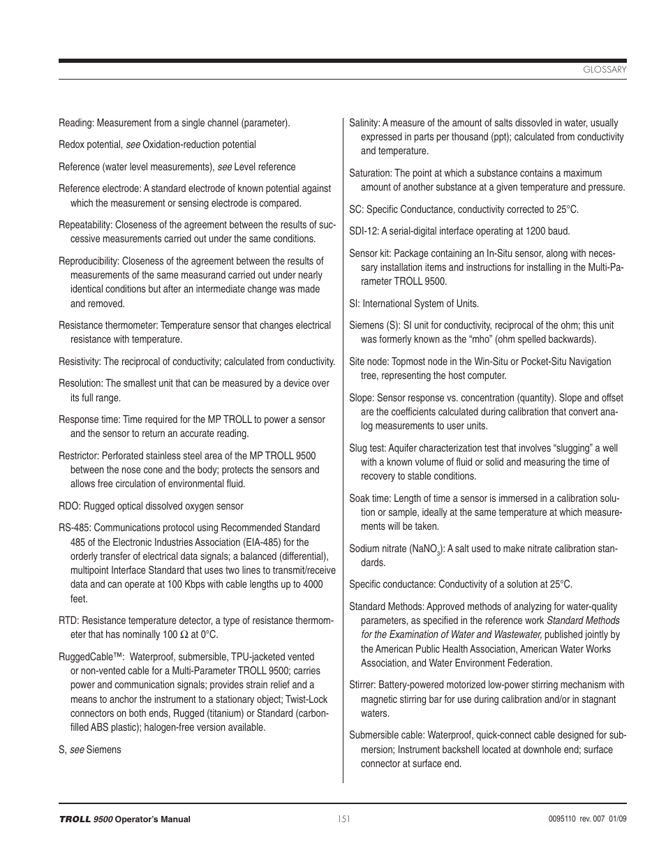 In-Situ TROLL 9500 Operators Manual User Manual | Page 156 / 164