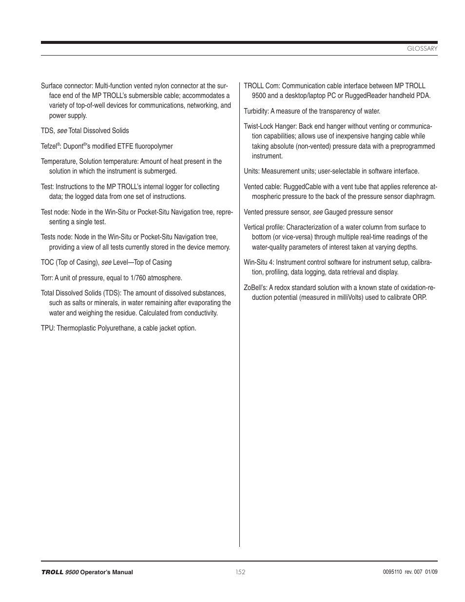 In-Situ TROLL 9500 Operators Manual User Manual | Page 157 / 164