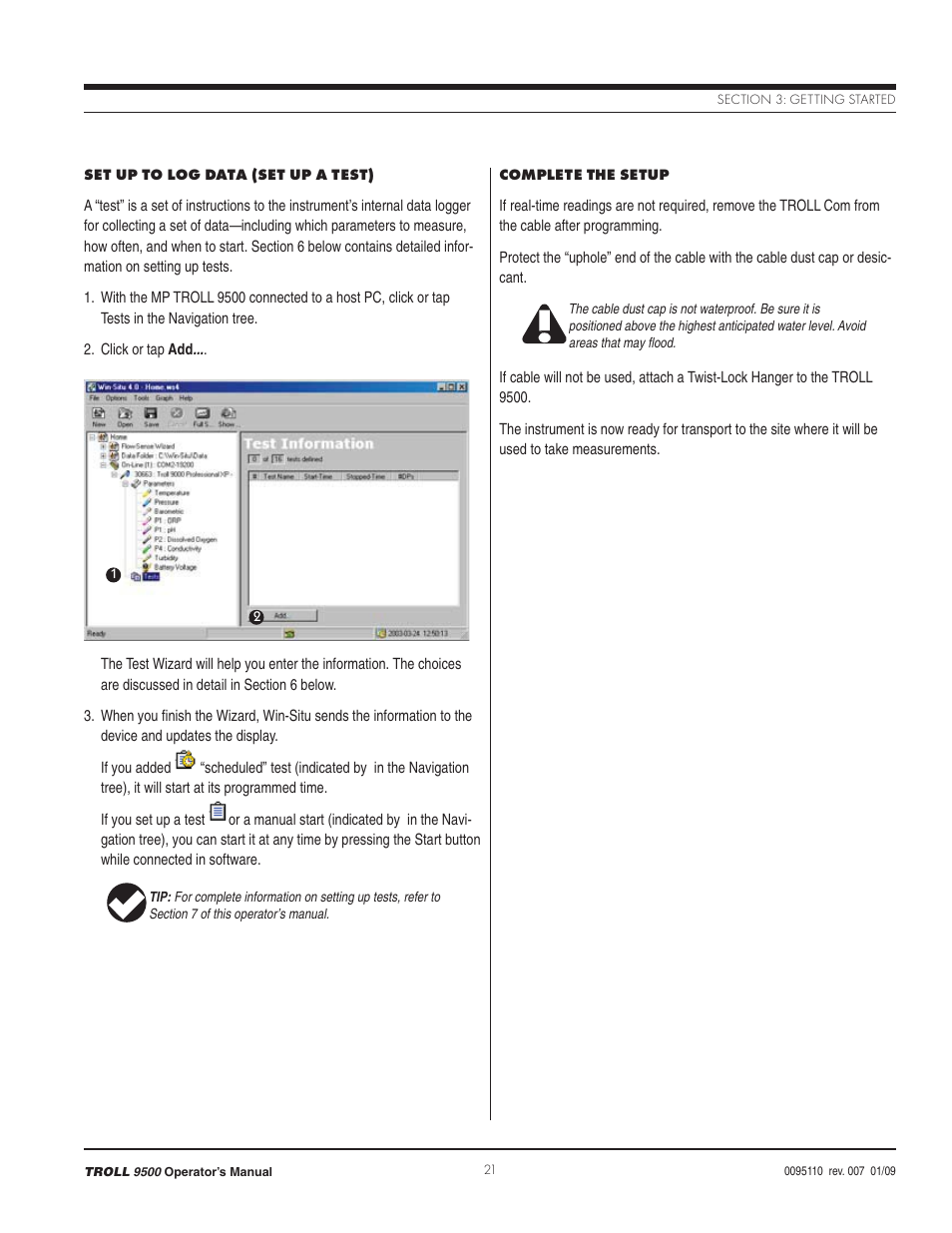 In-Situ TROLL 9500 Operators Manual User Manual | Page 28 / 164