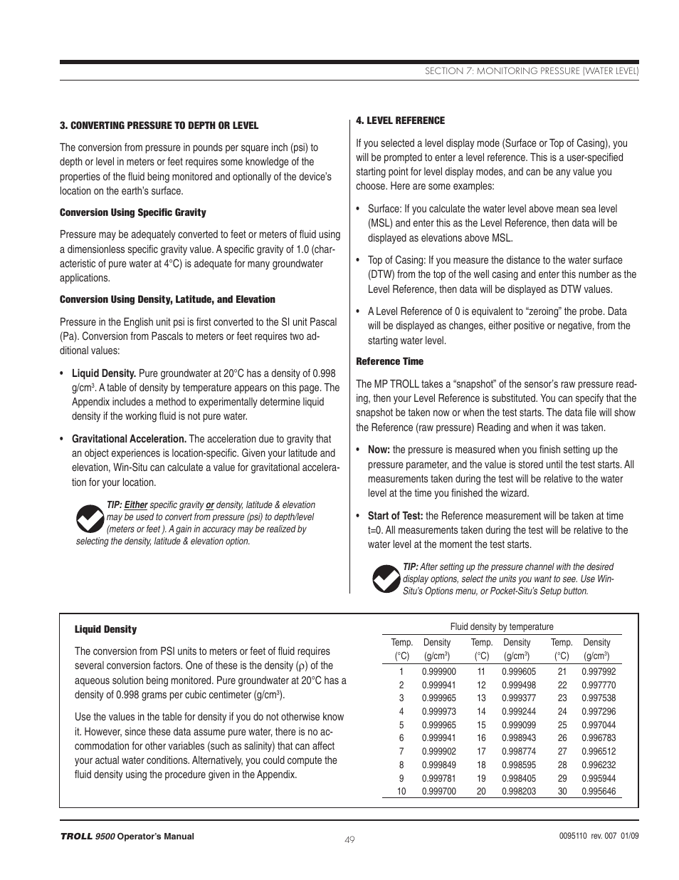 In-Situ TROLL 9500 Operators Manual User Manual | Page 56 / 164