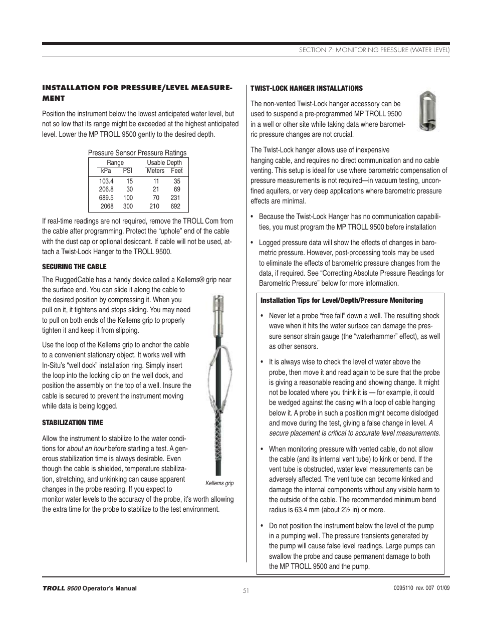 In-Situ TROLL 9500 Operators Manual User Manual | Page 58 / 164