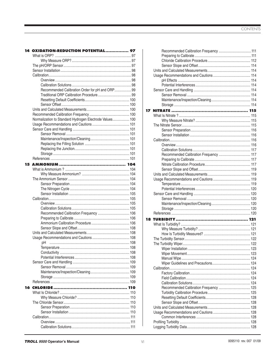 In-Situ TROLL 9500 Operators Manual User Manual | Page 6 / 164