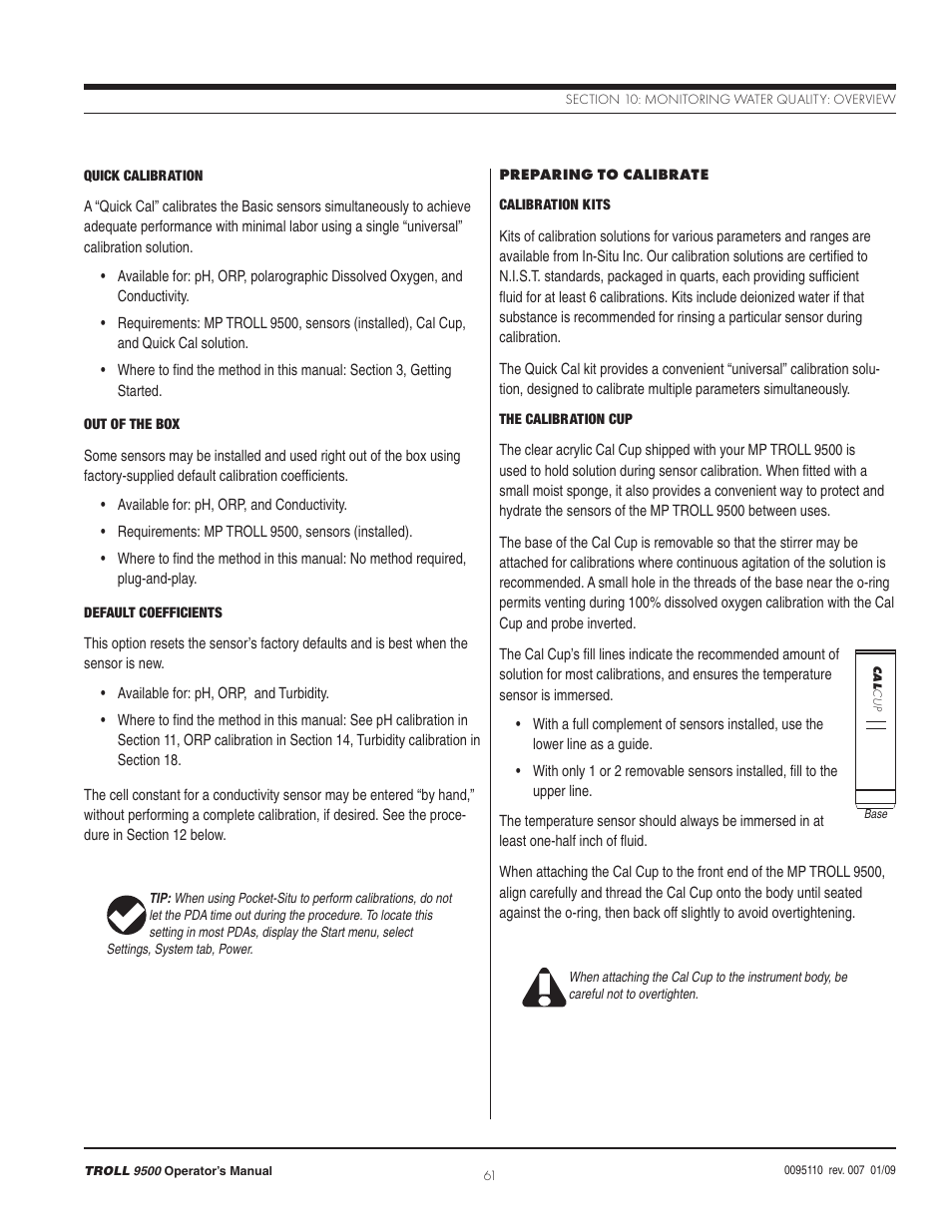 In-Situ TROLL 9500 Operators Manual User Manual | Page 68 / 164