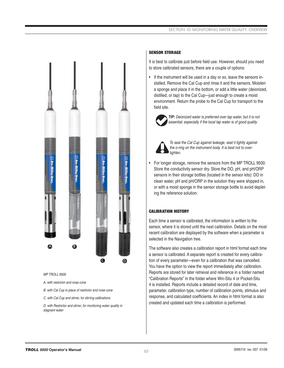 In-Situ TROLL 9500 Operators Manual User Manual | Page 70 / 164