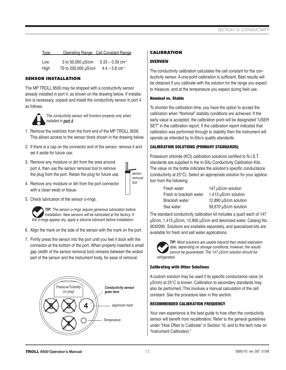 In-Situ TROLL 9500 Operators Manual User Manual | Page 80 / 164