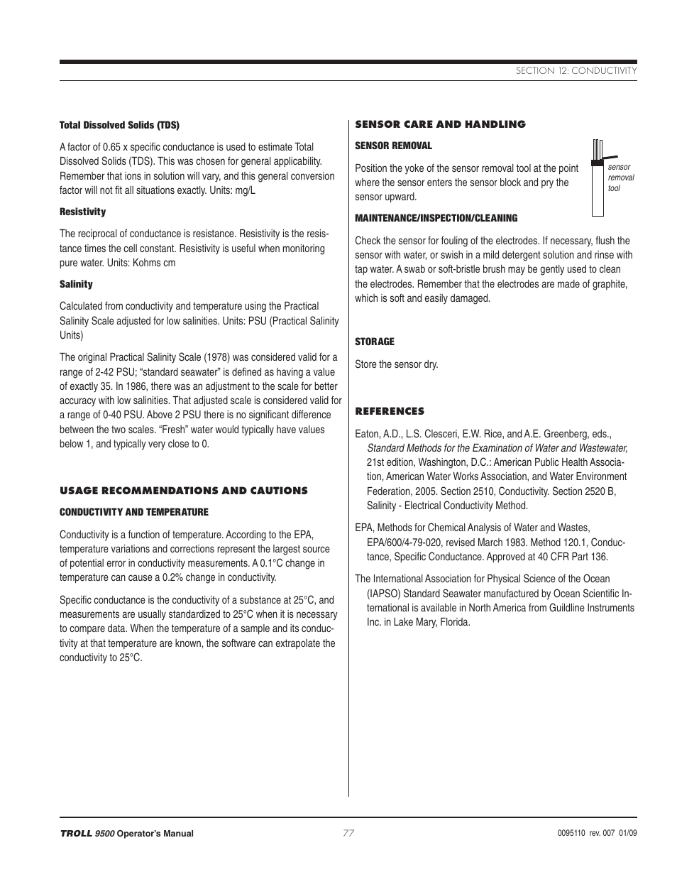 In-Situ TROLL 9500 Operators Manual User Manual | Page 84 / 164