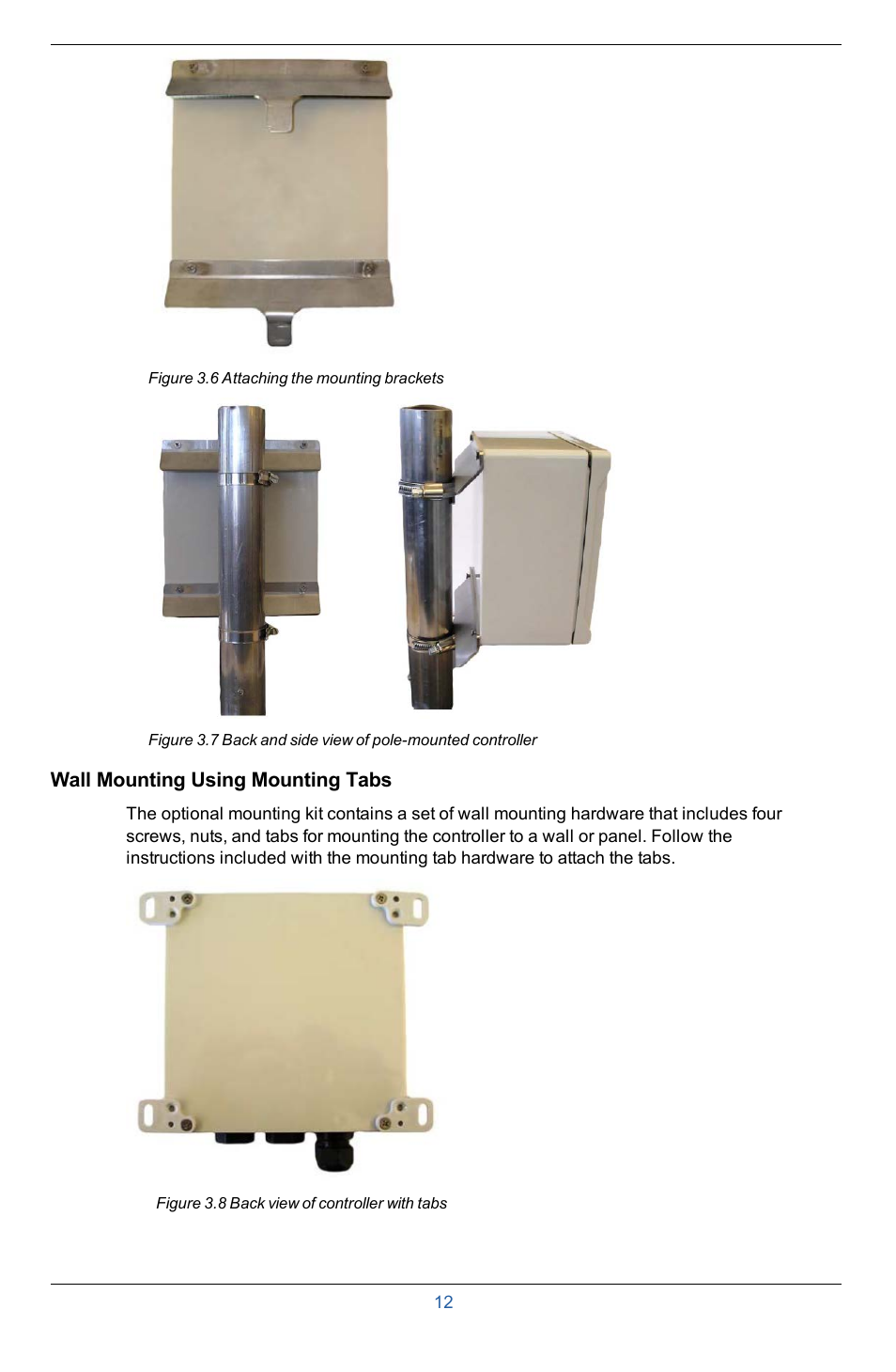 Wall mounting using mounting tabs | In-Situ Con TROLL PRO Installation Manual (purchased after 10 May 2012) User Manual | Page 12 / 29