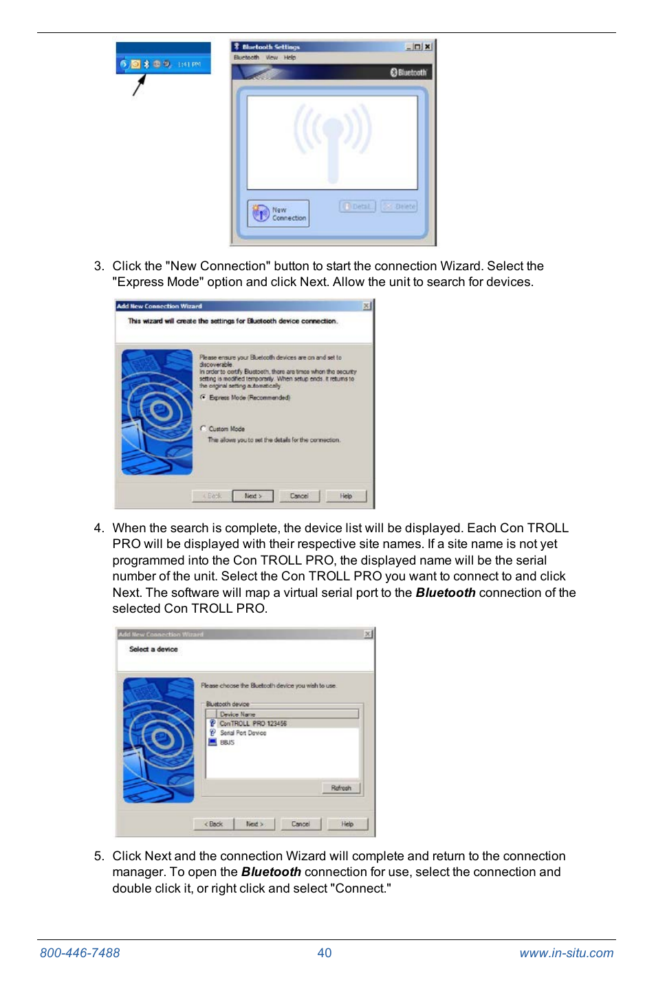 In-Situ Con TROLL PRO Operators Manual (purchased after 10 May 2012) User Manual | Page 40 / 55