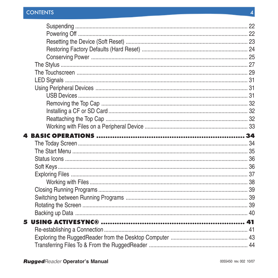 In-Situ RuggedReader Operators Manual for Blue RuggedReader User Manual | Page 4 / 81