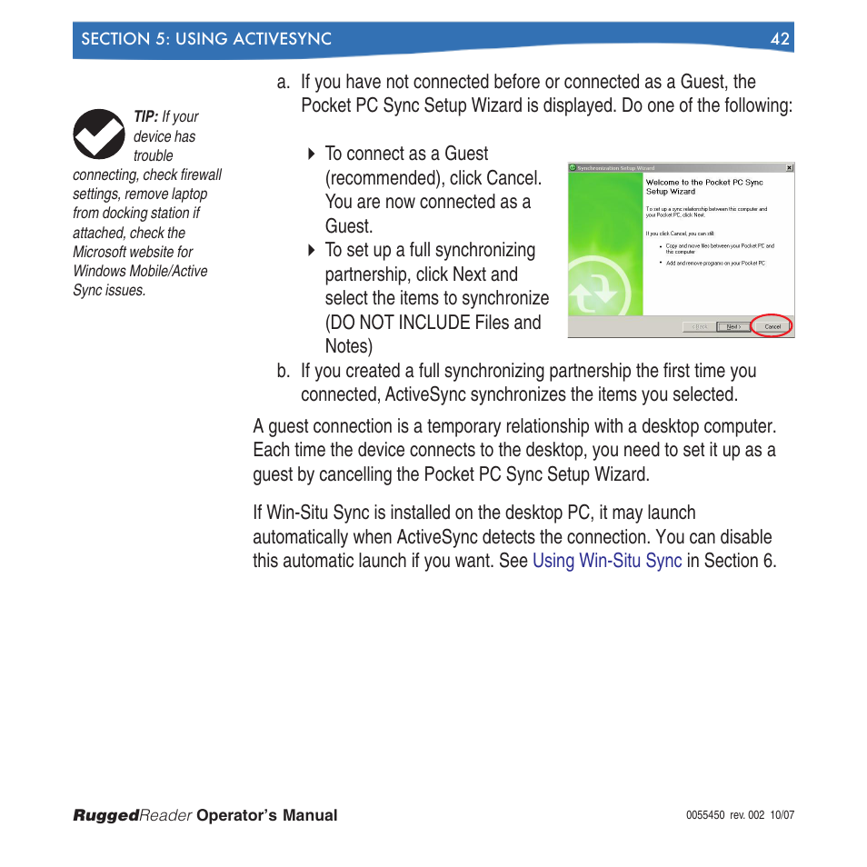In-Situ RuggedReader Operators Manual for Blue RuggedReader User Manual | Page 42 / 81