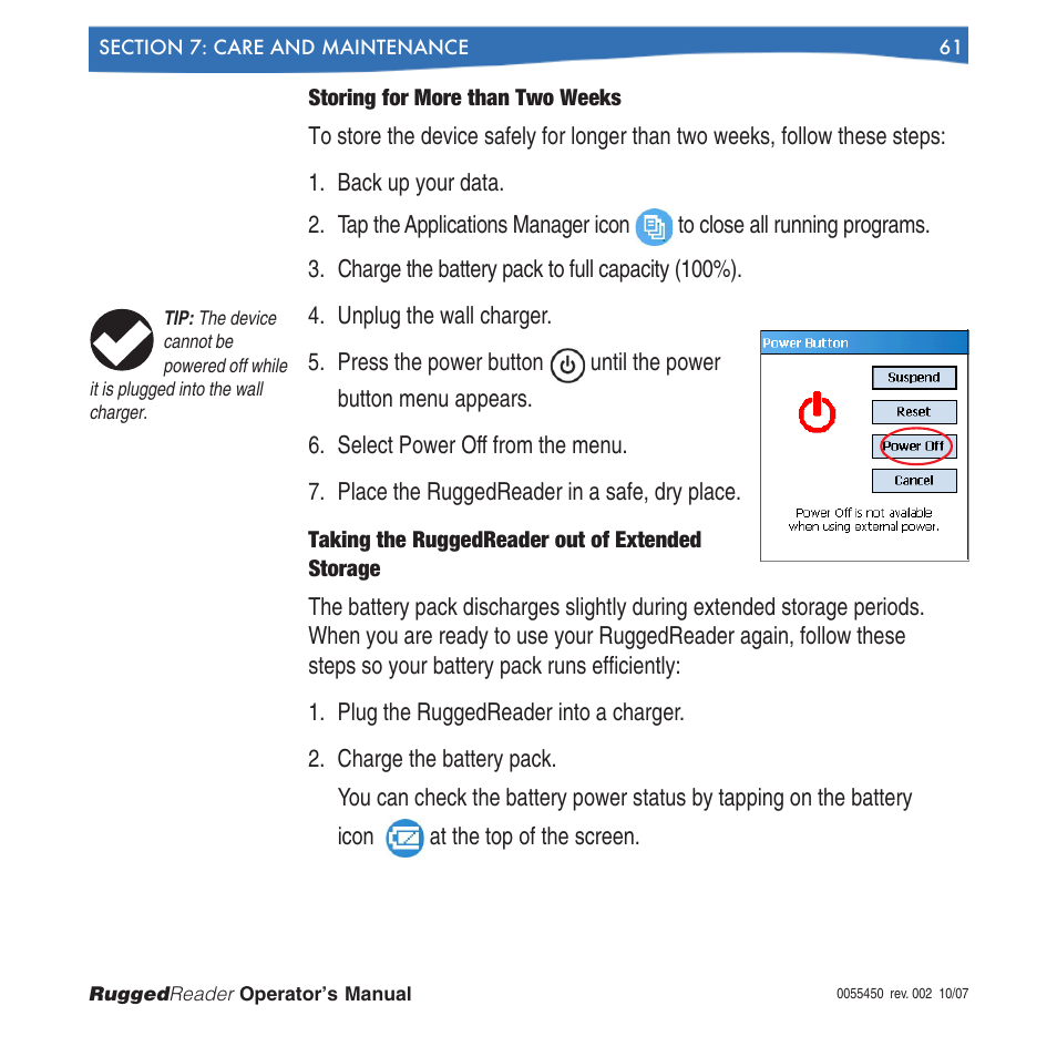 In-Situ RuggedReader Operators Manual for Blue RuggedReader User Manual | Page 61 / 81