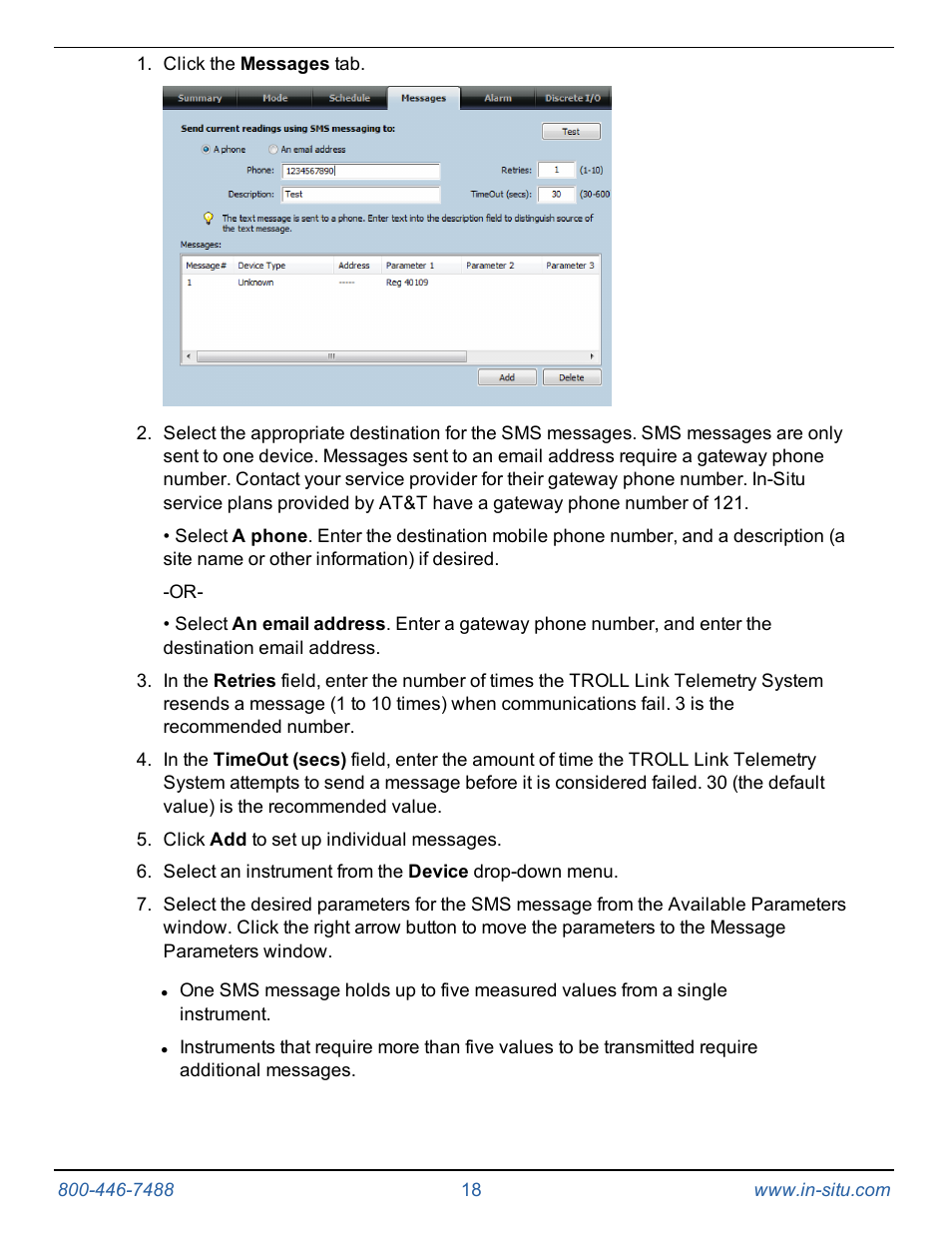 In-Situ TROLL Link Telemetry System Operators Manual User Manual | Page 18 / 50