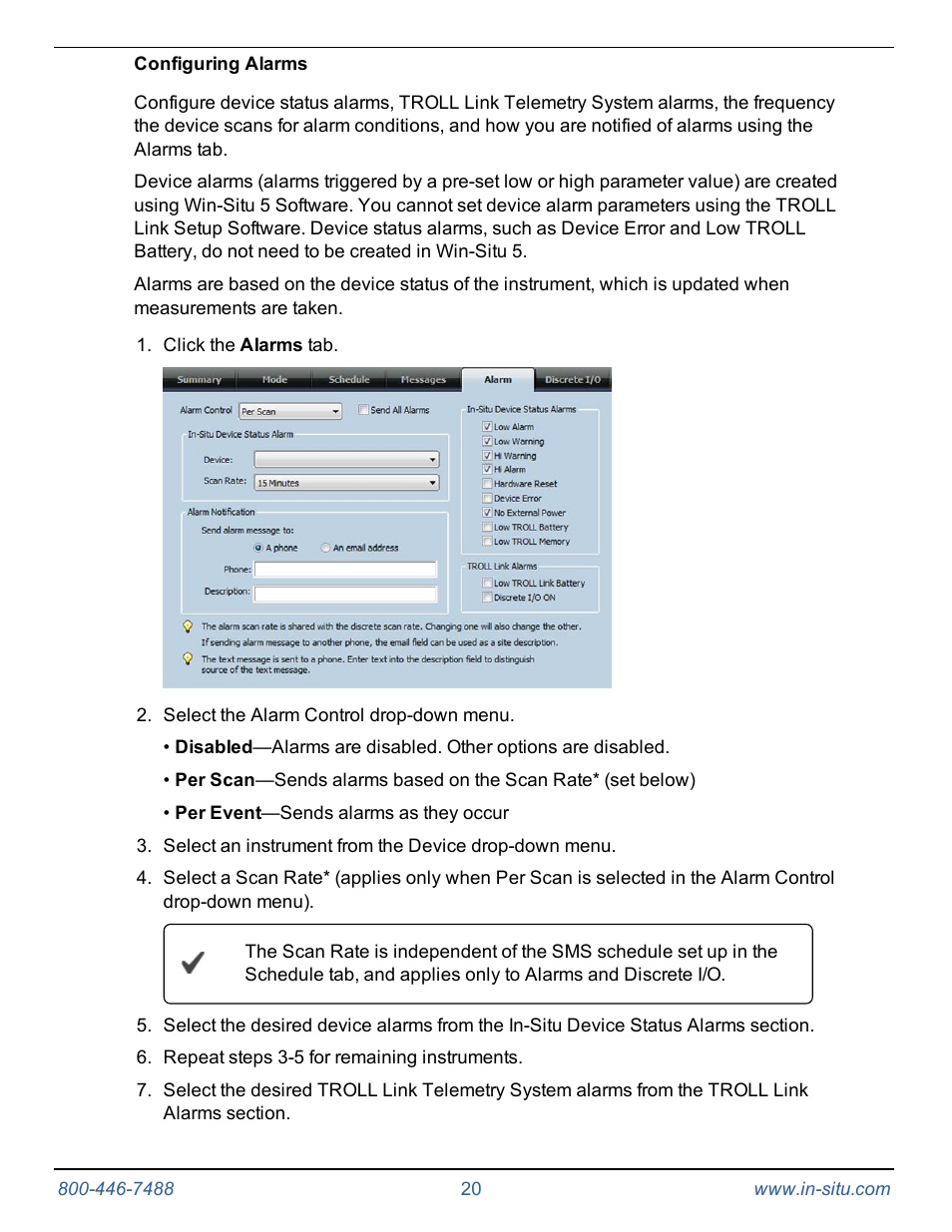 In-Situ TROLL Link Telemetry System Operators Manual User Manual | Page 20 / 50