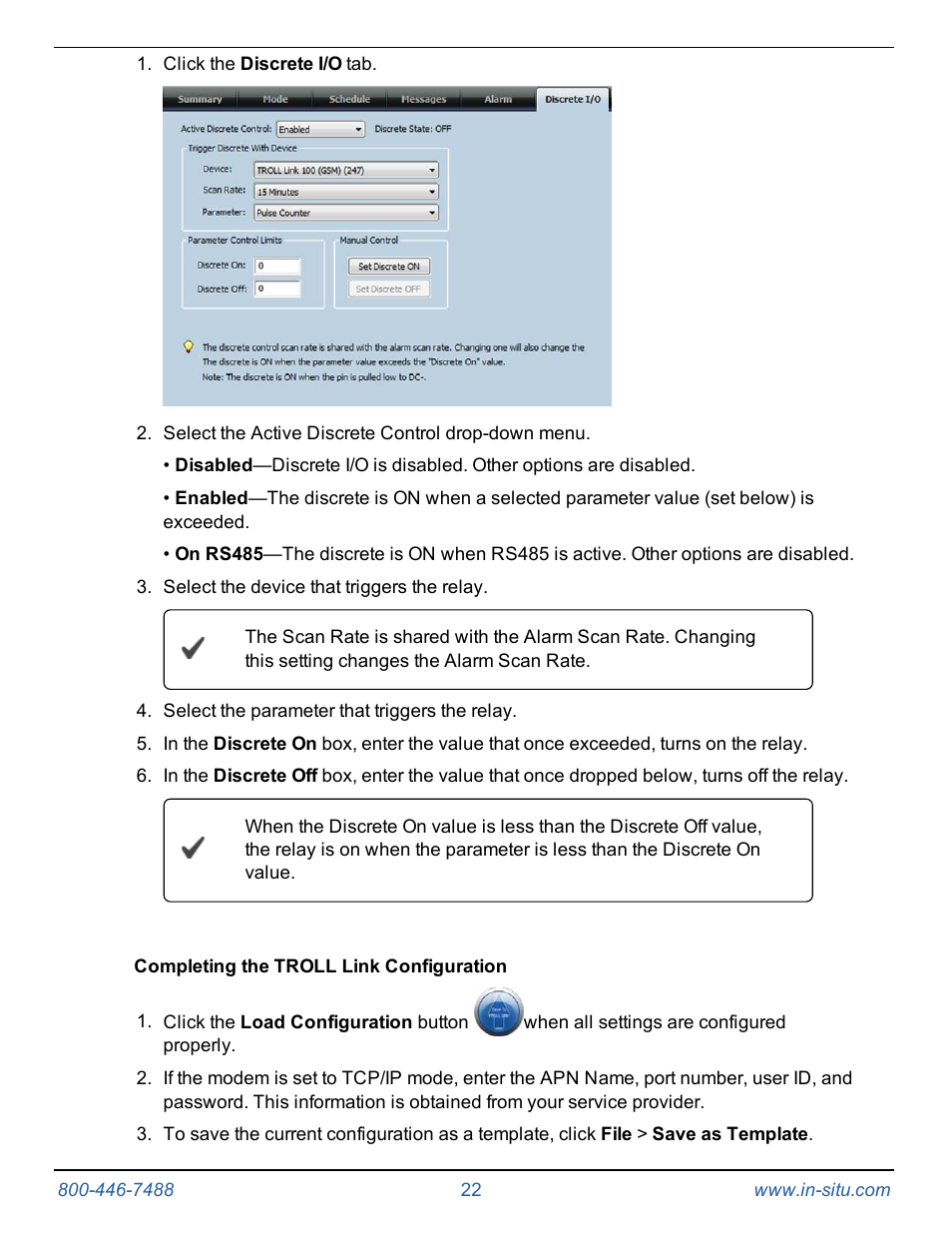 In-Situ TROLL Link Telemetry System Operators Manual User Manual | Page 22 / 50