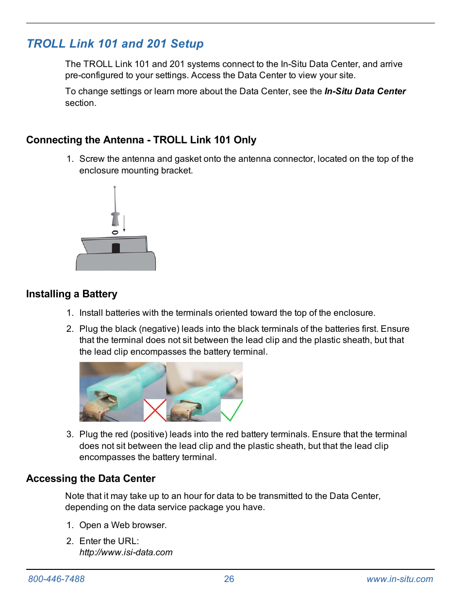 In-Situ TROLL Link Telemetry System Operators Manual User Manual | Page 26 / 50
