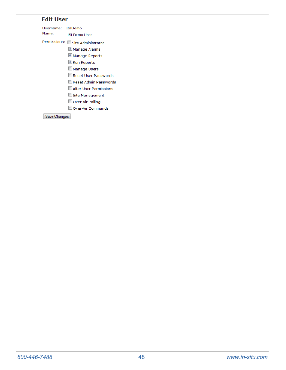 In-Situ TROLL Link Telemetry System Operators Manual User Manual | Page 48 / 50