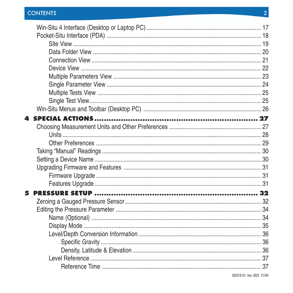 In-Situ Win-Situ 4 / Pocket-Situ 4 Operators Manual User Manual | Page 2 / 111