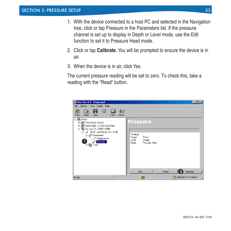 In-Situ Win-Situ 4 / Pocket-Situ 4 Operators Manual User Manual | Page 33 / 111