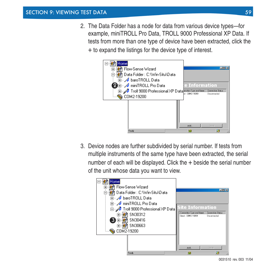 In-Situ Win-Situ 4 / Pocket-Situ 4 Operators Manual User Manual | Page 59 / 111