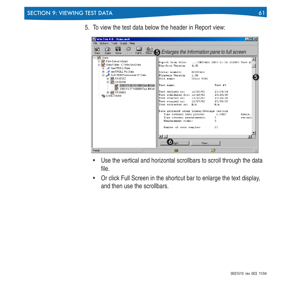 In-Situ Win-Situ 4 / Pocket-Situ 4 Operators Manual User Manual | Page 61 / 111