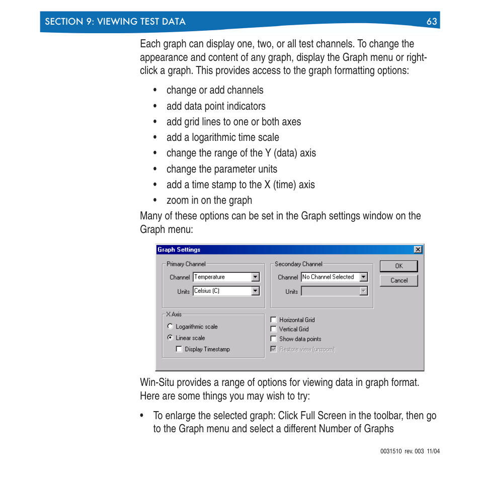 In-Situ Win-Situ 4 / Pocket-Situ 4 Operators Manual User Manual | Page 63 / 111