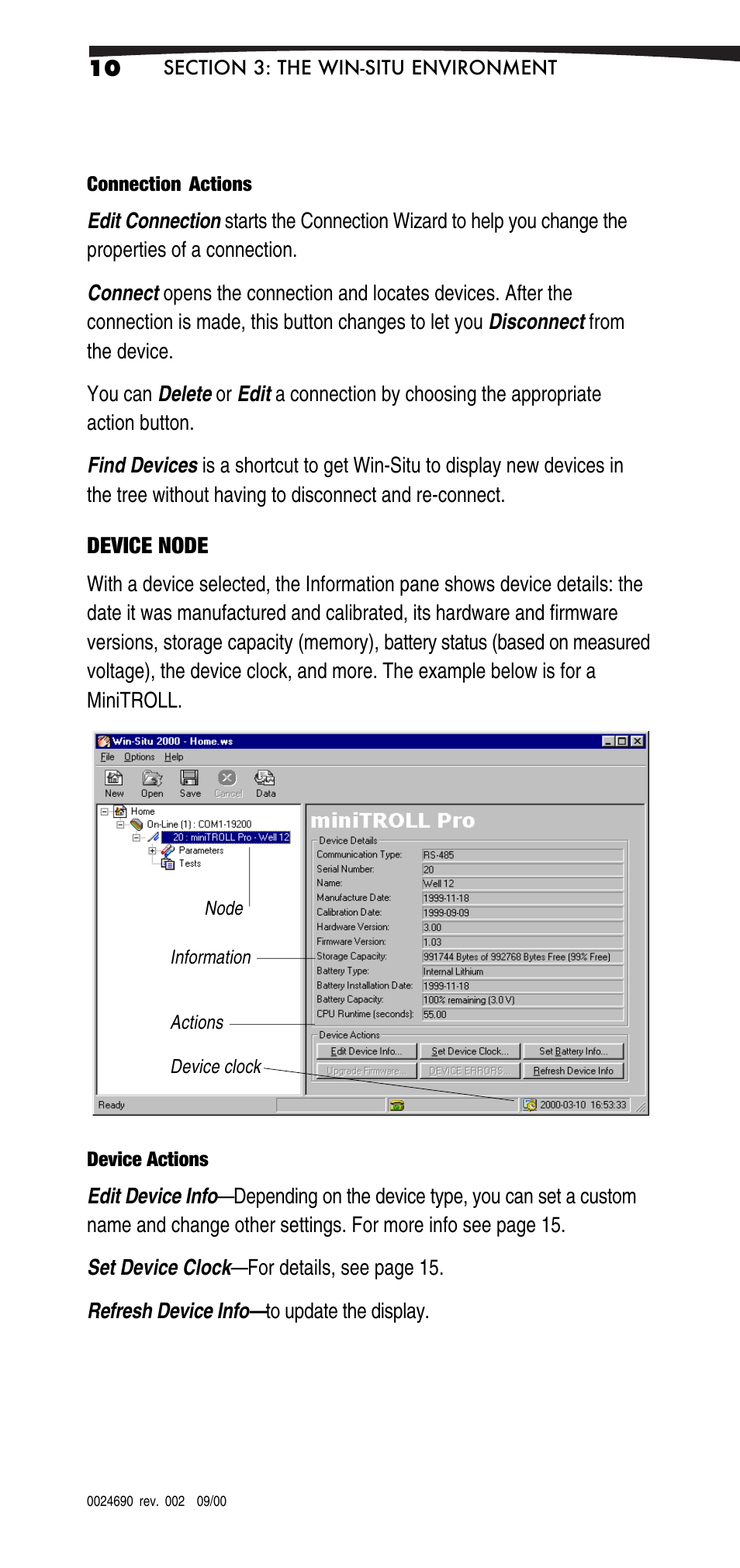 Device node | In-Situ Win-Situ 2000 Operators Manual User Manual | Page 14 / 46