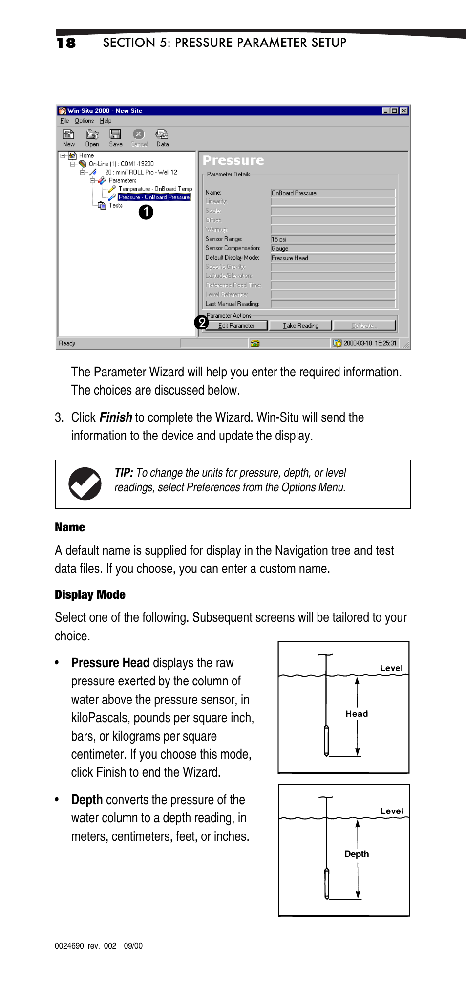 In-Situ Win-Situ 2000 Operators Manual User Manual | Page 22 / 46