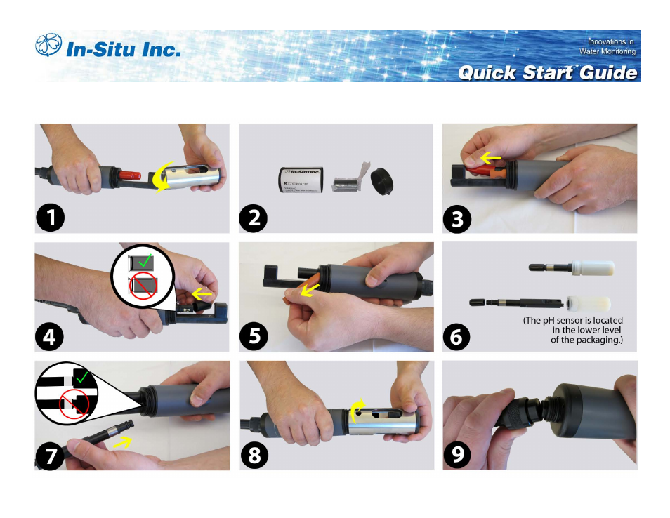 In-Situ smarTROLL Multiparameter Handheld Quick Start Guide User Manual | 2 pages