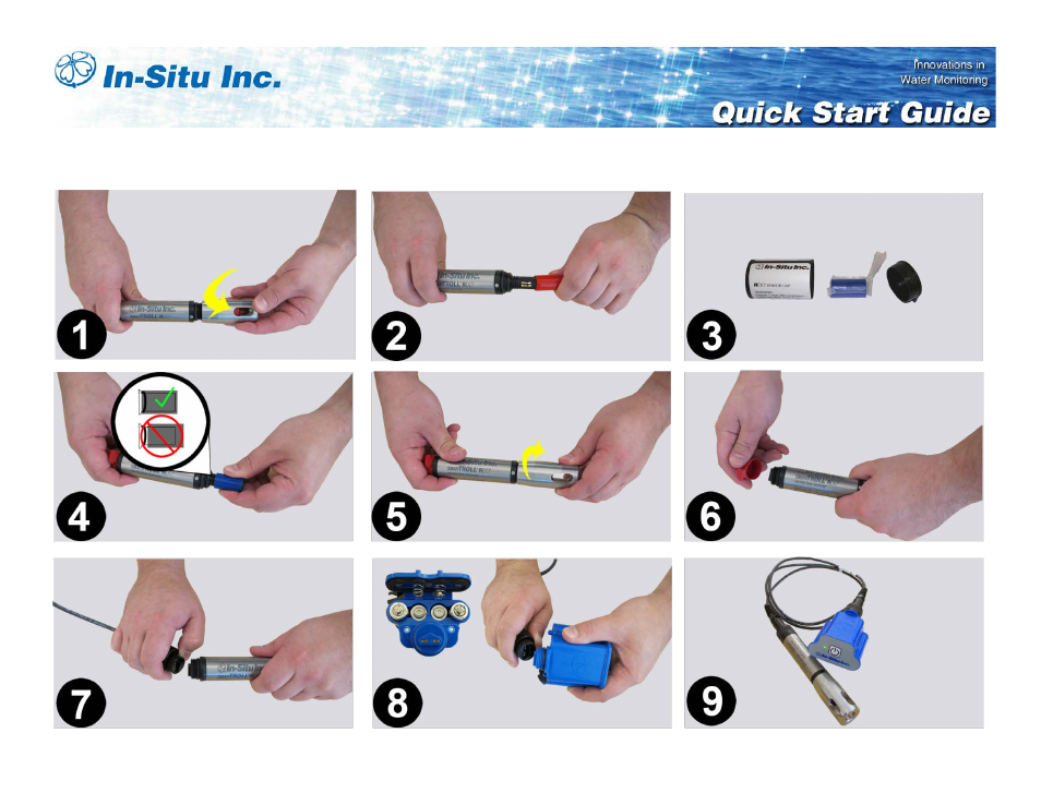 In-Situ smarTROLL RDO Handheld Quick Start Guide User Manual | 2 pages