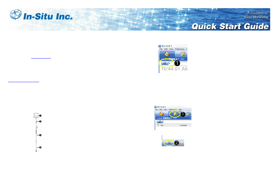 In-Situ Win-Situ Mobile/Win-Situ 5 Quick Start Guide User Manual | 2 pages