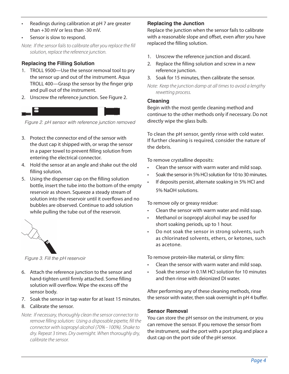 In-Situ pH/ORP Sensor User Manual | Page 4 / 5