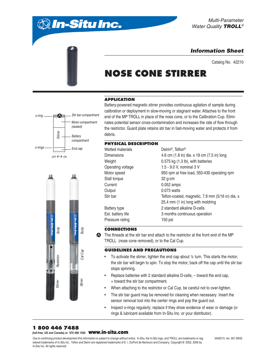 In-Situ Stirrer User Manual | 1 page