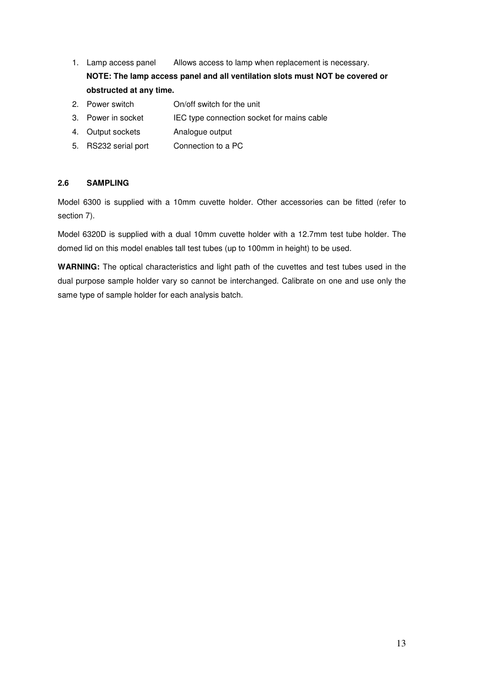 Jenway 6320D User Manual | Page 13 / 29
