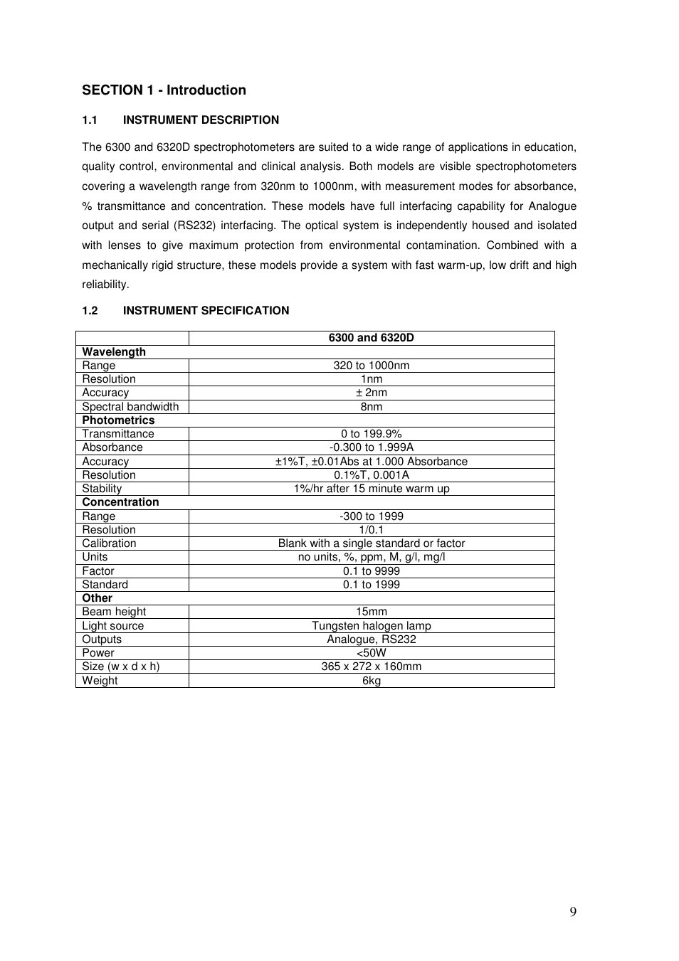 Jenway 6320D User Manual | Page 9 / 29