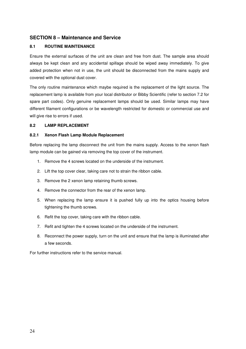 Jenway 6305 User Manual | Page 24 / 29