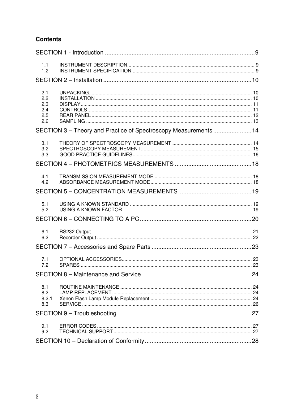 Jenway 6305 User Manual | Page 8 / 29
