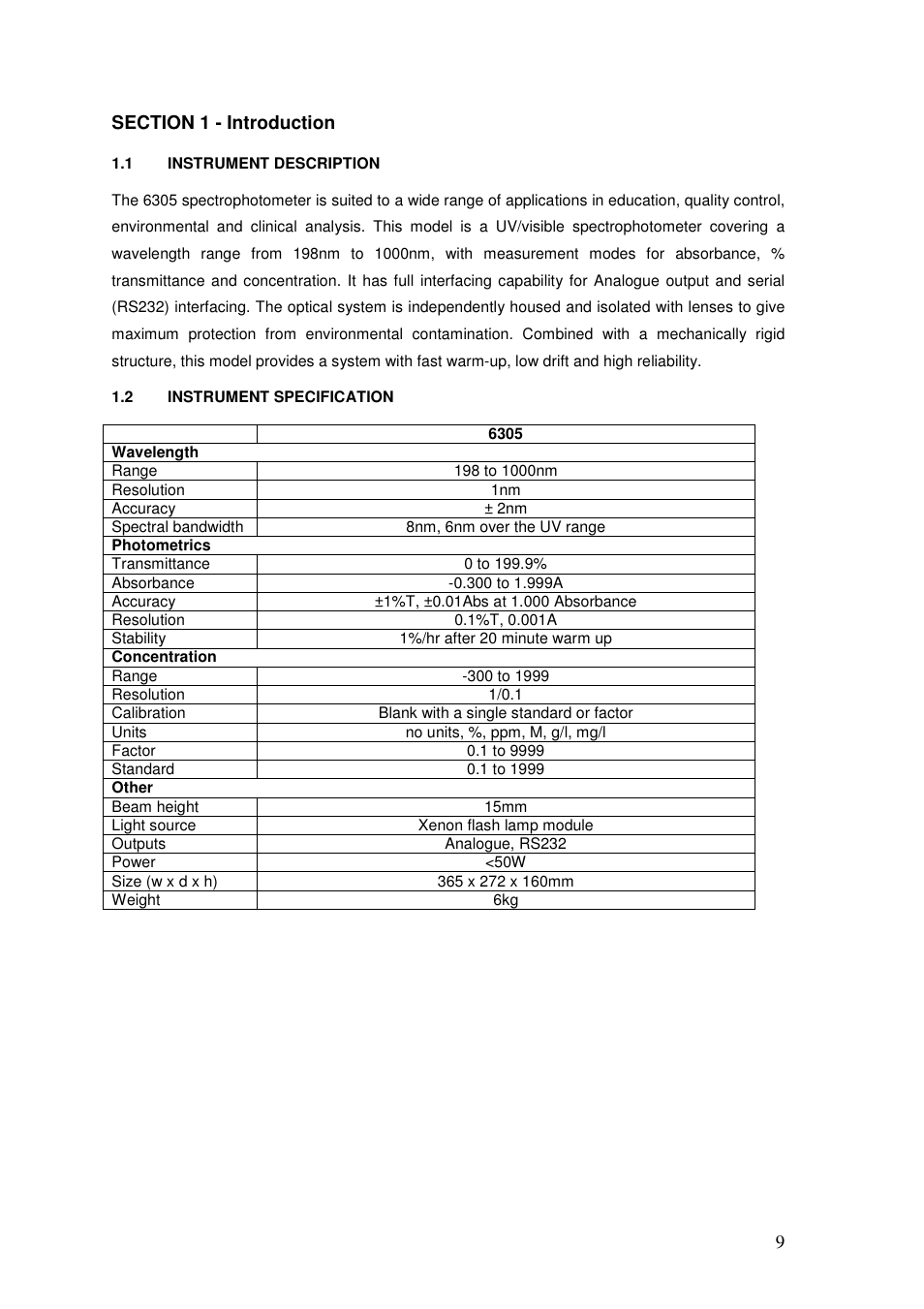 Jenway 6305 User Manual | Page 9 / 29