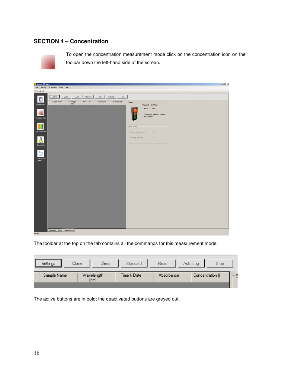 Jenway 73 Series PC software User Manual | Page 18 / 67